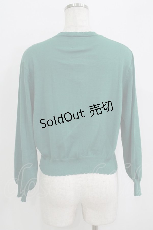 画像3: F&A / マーガレット釦UVカットニットカーディガン Free GREEN H-25-09-21-057-LO-TO-NS-ZH (3)