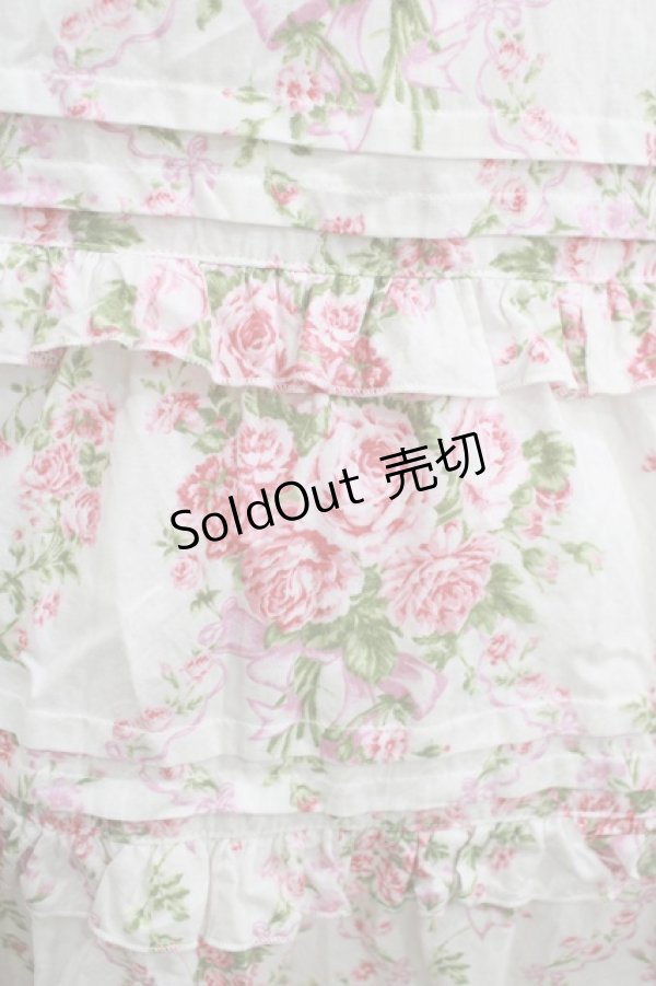 画像4: metamorphose / 【プラスサイズ】シャーロットティアードジャンパースカート プラスサイズ オフ白 H-25-09-21-004-ME-OP-NS-ZH (4)