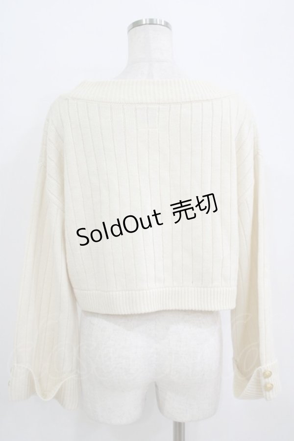画像3: Fi.n.t / エンブレム釦ワイドスリーブニットプルオーバー Free IVORY H-25-09-21-060-CA-TO-NS-ZH (3)