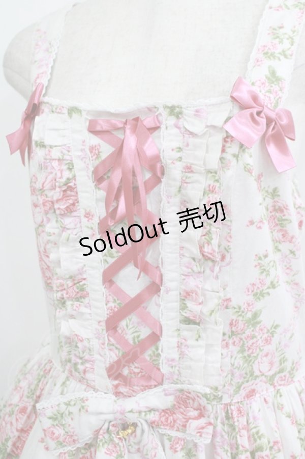 画像5: metamorphose / 【プラスサイズ】シャーロットティアードジャンパースカート プラスサイズ オフ白 H-25-09-21-004-ME-OP-NS-ZH (5)