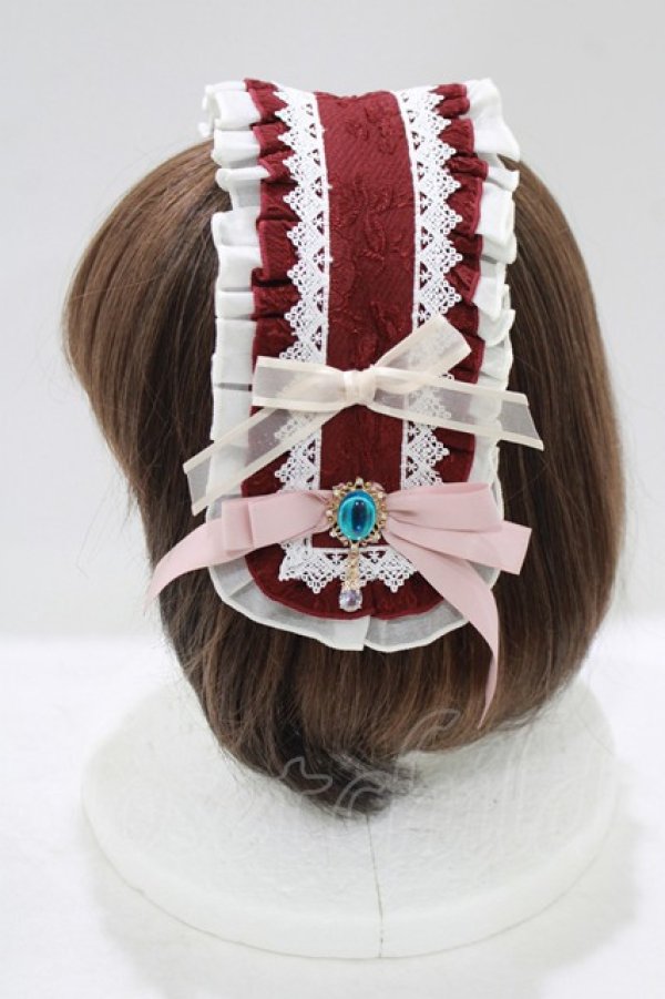 画像2: Hoshibako Works / 東方Project ×HoshibakoWorks アリス・マーガトロイド ヘッドドレス  ボルドー H-25-09-21-073-LO-AC-NS-ZH (2)