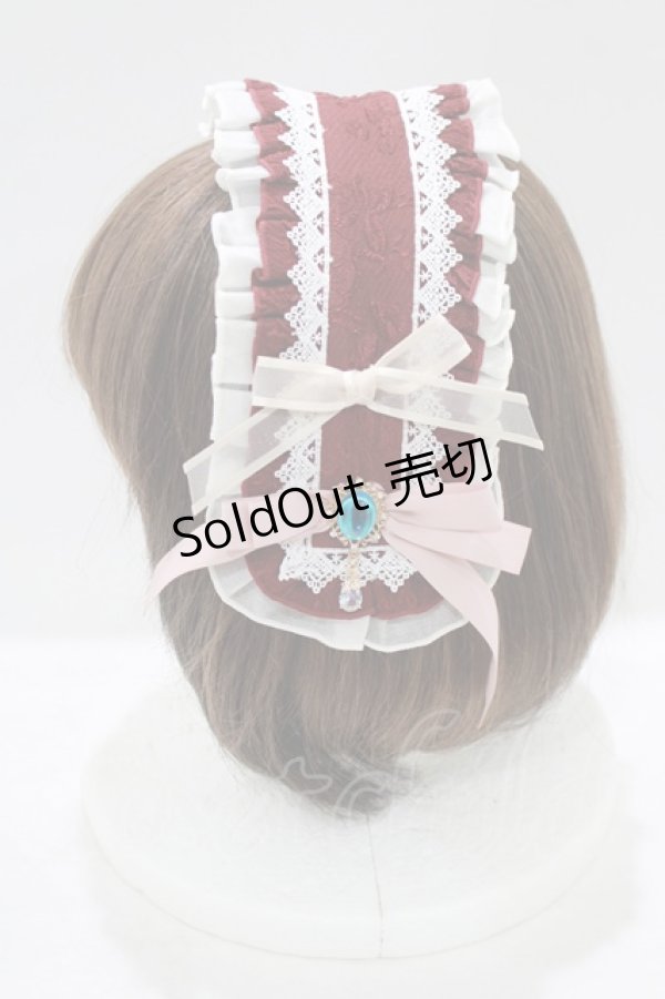 画像2: Hoshibako Works / 東方Project ×HoshibakoWorks アリス・マーガトロイド ヘッドドレス  ボルドー H-25-09-21-073-LO-AC-NS-ZH (2)