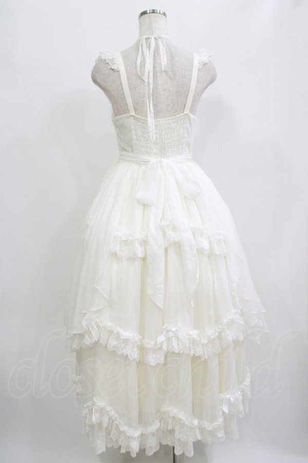 画像3: Hoshibako Works / サマーガーデン フロントクロスジャンパースカート Free ホワイト H-25-09-21-006-LO-OP-NS-ZH (3)