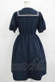 画像3: Fi.n.t / ダブル釦スクエアネックマリンワンピース Free NAVY H-25-09-21-010-CA-OP-NS-ZH (3)