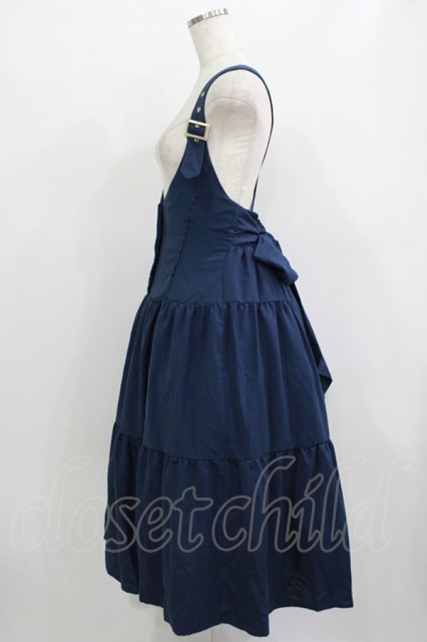 画像2: axes femme POETIQUE / ティアードジャンスカ M ネイビー H-25-09-21-013-AX-OP-NS-ZH (2)