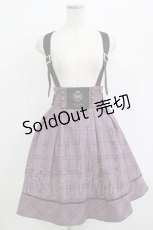 画像: Amavel / Romantique Emblemチェックスカート Free パープル H-25-09-21-017-CA-SK-NS-ZH