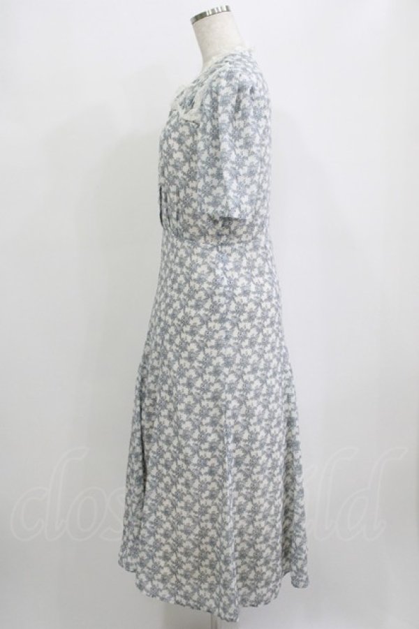 画像2: an another angelus / ヨークデザインフレンチローズ柄ワンピース Free OFF×BL H-25-09-21-021-CA-OP-NS-ZH (2)