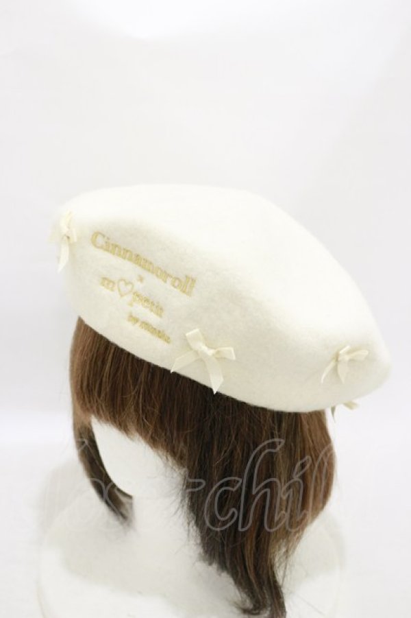 画像1: m petit by misako / サンリオキャラクターズコラボ シナモロール ベレー  オフ H-25-09-22-008-LO-AC-NS-ZH (1)