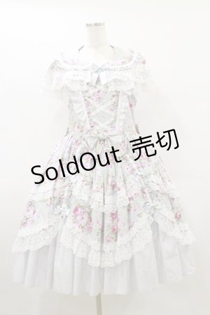 画像: metamorphose / 【プラスサイズ】フローレンスケープ付きジャンパースカート プラスサイズ ミント H-25-09-22-054-ME-OP-NS-ZH