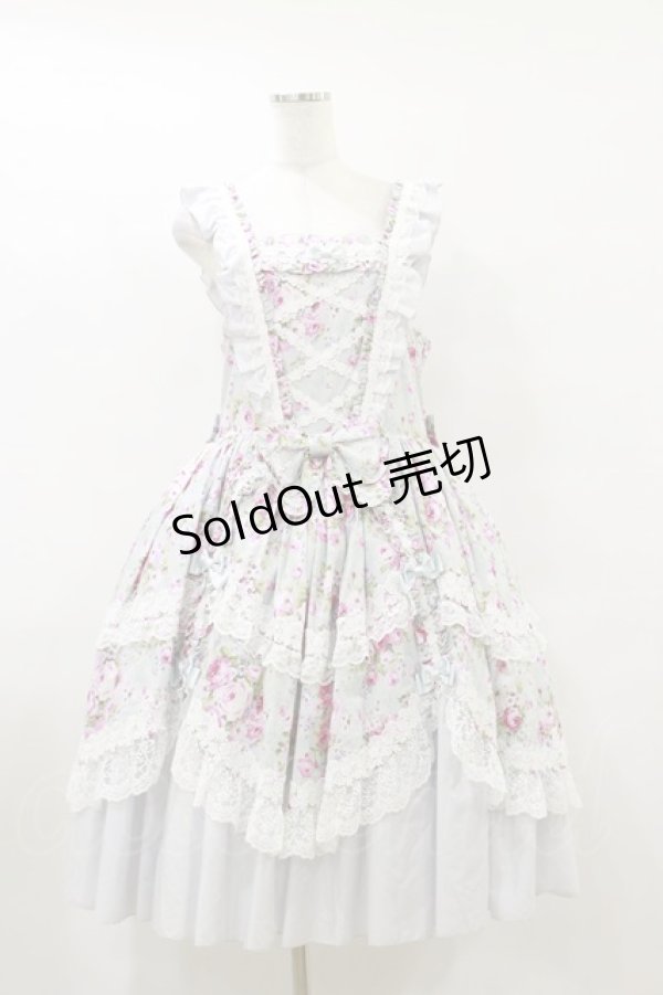 画像5: metamorphose / 【プラスサイズ】フローレンスケープ付きジャンパースカート プラスサイズ ミント H-25-09-22-054-ME-OP-NS-ZH (5)