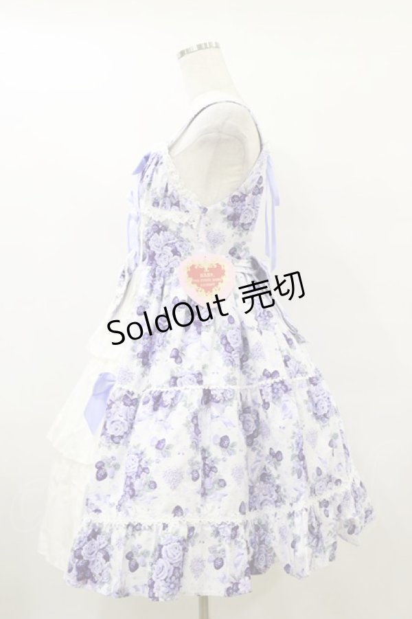 画像3: BABY,THE STARS SHINE BRIGHT / シュガーブーケ〜永遠の乙女の憧れ〜柄ジャンパースカートIII Free ラベンダー H-25-09-22-056-BA-OP-NS-ZH (3)