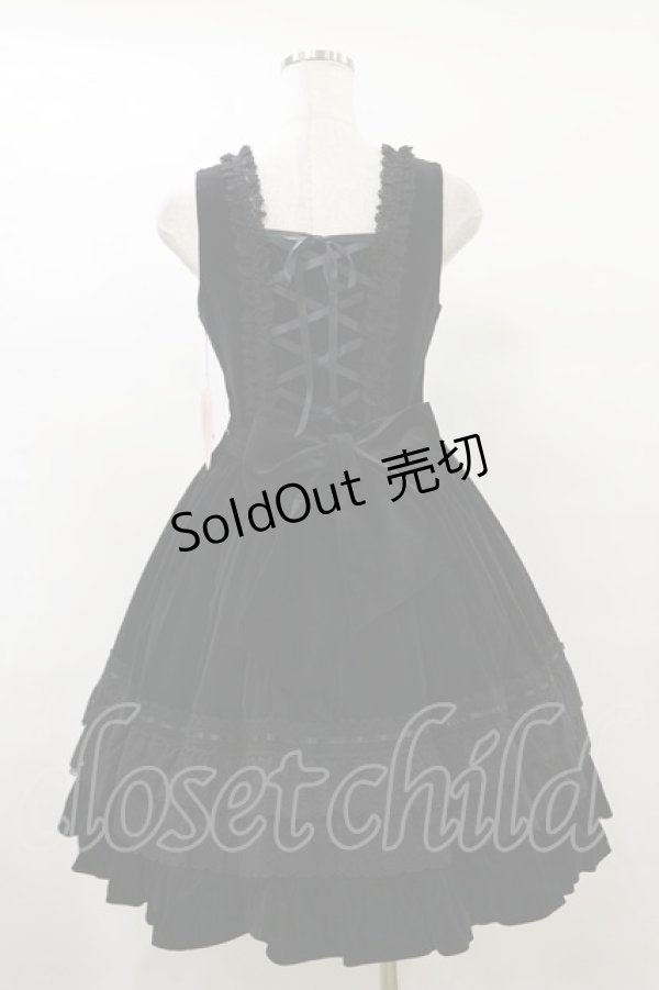 画像2: BABY,THE STARS SHINE BRIGHT / 別珍レースフリルジャンパースカート Free ブラック H-25-09-22-057-BA-OP-NS-ZH (2)