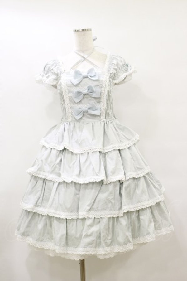 BABY　リボンミルキーシュガージャンパースカート　美品 リボンミルキーシュガージャンパースカート