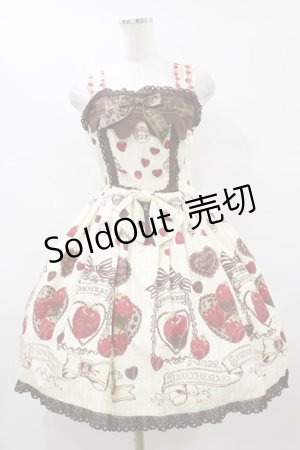 画像: BABY,THE STARS SHINE BRIGHT / Strawberry Loves Chocolate柄ジャンパースカートI Free  H-25-09-22-067-BA-OP-NS-ZH