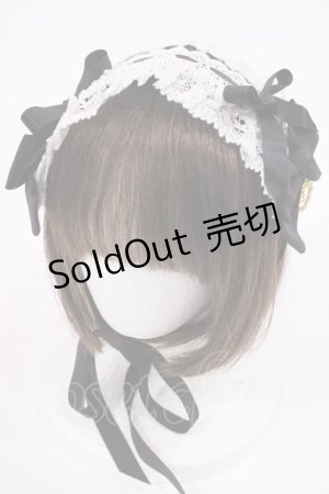 画像: BABY,THE STARS SHINE BRIGHT / プリンセスドロップヘッドドレス  ブラック/オフ白 H-25-09-22-1037-BA-AC-NS-ZH