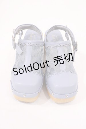 画像: axes femme / スタッズデザインレースサボ S(22.5cm) サックス H-25-09-22-1039-AX-SH-NS-ZH