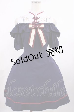 画像: Amavel / 蝶々舞うランタンのチャイナワンピース Free ネイビー H-25-09-22-1017-CA-OP-NS-ZH