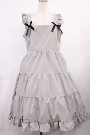 画像: FLC / 星名桜子/ジャンパースカート 4L グレー H-25-09-22-1004-LO-OP-NS-ZH