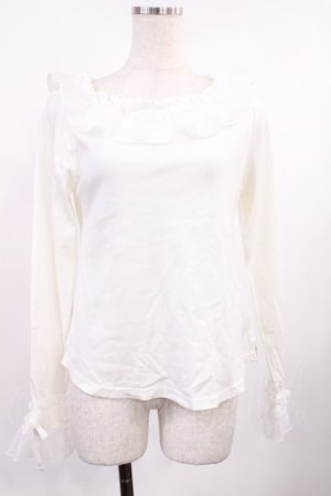 画像: Angelic Pretty / Sweetリボンカットソー Free シロ H-25-09-22-1028-AP-TO-NS-ZH