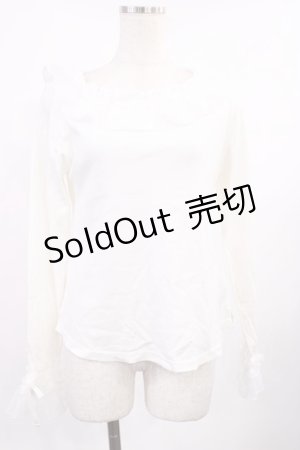画像: Angelic Pretty / Sweetリボンカットソー Free シロ H-25-09-22-1028-AP-TO-NS-ZH