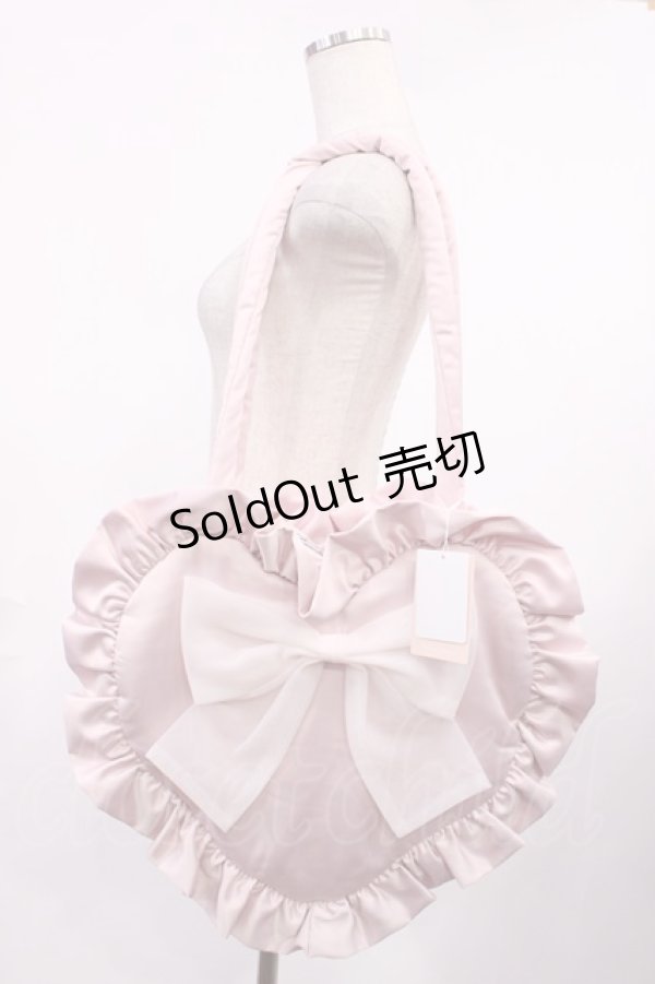 画像1: Honey Cinnamon / ビッグリボンハートトートバッグ  ピンク H-25-09-22-1030-LO-BG-NS-ZH (1)