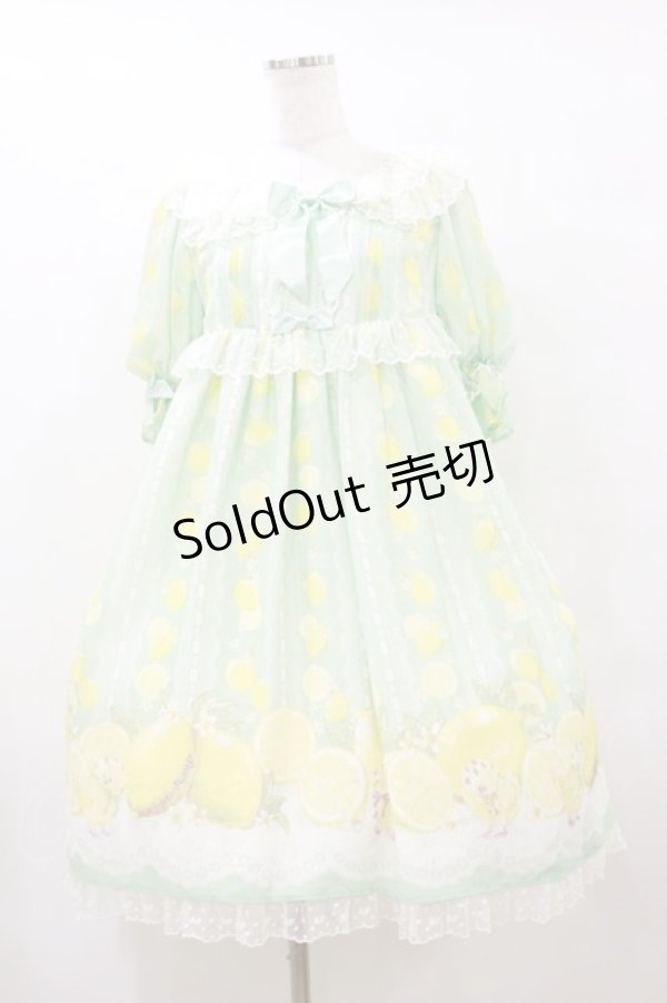 画像1: Angelic Pretty / Fruity Lemonワンピース Free ミント H-25-09-22-074-AP-OP-NS-ZH (1)