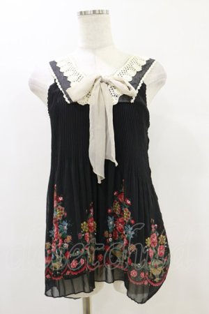 画像: axes femme / 花柄タンク M ブラック H-25-09-22-025-AX-TO-NS-ZH