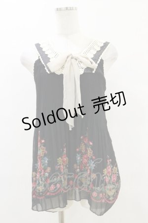 画像: axes femme / 花柄タンク M ブラック H-25-09-22-025-AX-TO-NS-ZH