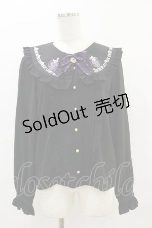 画像: Amavel / Magical Cosmic Cosmeticフリルブラウス Free ブラック H-25-09-22-027-CA-BL-NS-ZH