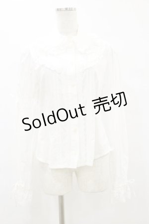 画像: BABY,THE STARS SHINE BRIGHT / ハートレースの後ろピンタックブラウス Free オフ H-25-09-22-031-BA-BL-NS-ZH