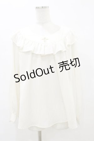 画像: Ank Rouge / クロスあきブラウス M オフ H-25-09-22-040-CA-BL-NS-ZH