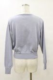 画像2: F&A / ガラス風クリアフラワー釦UVカットニットカーディガン Free BLUE GRAY H-25-09-22-042-LO-TO-NS-ZH (2)