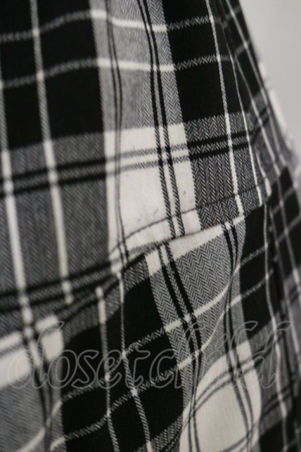 画像3: ALGONQUINS / チェックサルエルパンツ  オフ×ブラック H-25-09-23-049-AL-PA-KB-ZH (3)