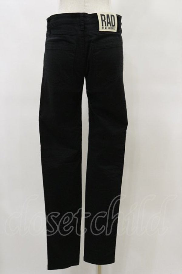 画像2: BLACK MORAL / ダメージスキニーパンツ L ブラック H-25-09-23-053-PU-PA-KB-ZH (2)