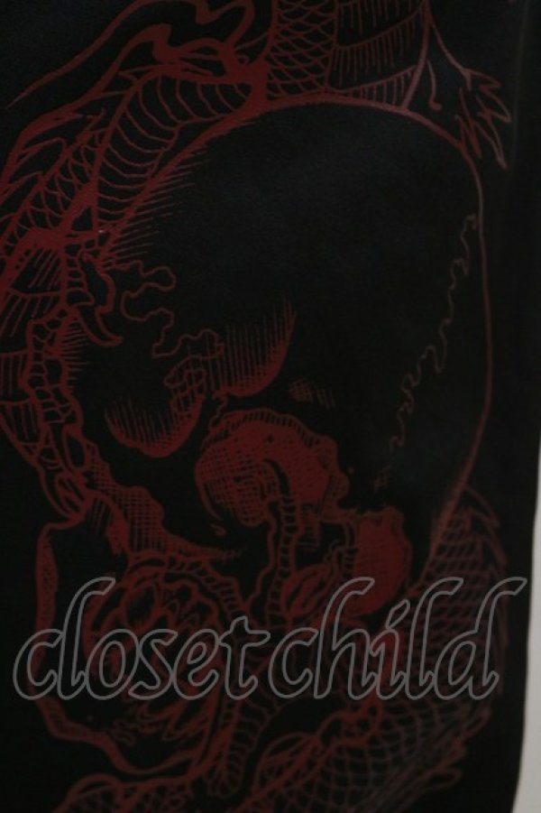 画像3: Qutie Frash / 2019プレミアム”紅鶴”サルエルパンツ  黒×赤 H-25-09-23-060-QU-PA-KB-ZH (3)