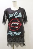画像1: HELL CAT PUNKS / レース切り替えTシャツワンピ F 黒 H-25-09-23-068-PU-OP-KB-ZT492 (1)