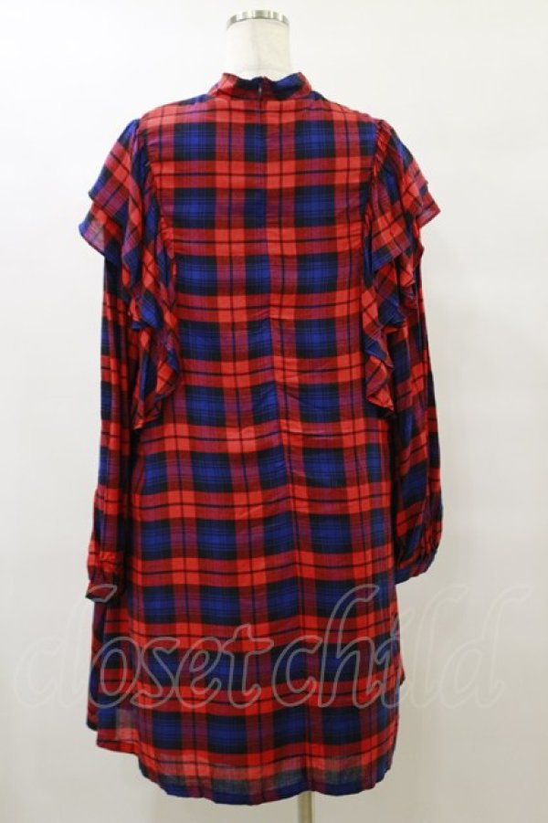 画像2: Candy Stripper / GLUMLY BEAR CHECK ONE-PIECE 2(M) RED H-25-09-23-071-PU-OP-KB-ZH (2)