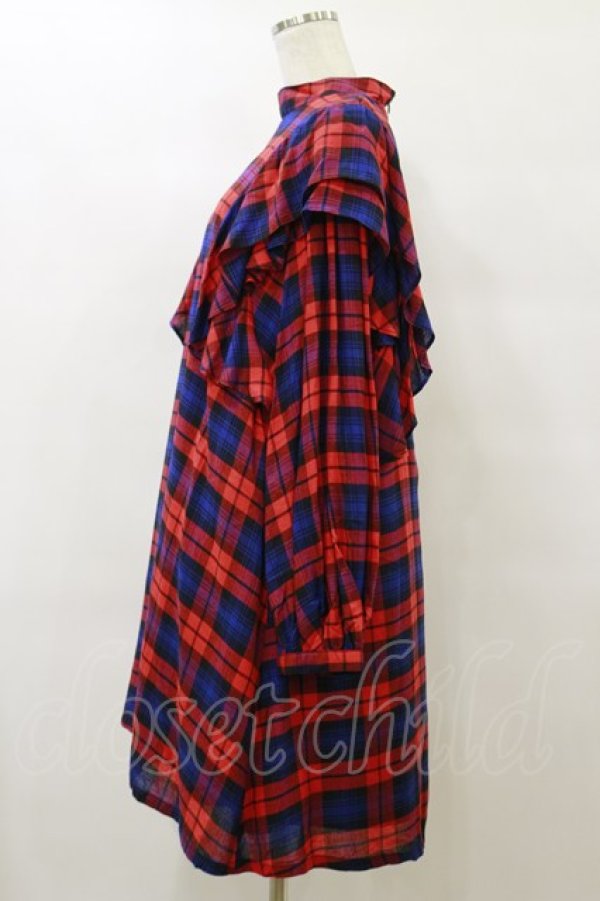 画像3: Candy Stripper / GLUMLY BEAR CHECK ONE-PIECE 2(M) RED H-25-09-23-071-PU-OP-KB-ZH (3)