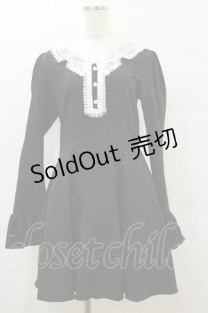 画像: DARK IN LOVE / Gothic lolita doll longsleeves dress M ブラック H-25-09-23-073-PU-OP-KB-ZH