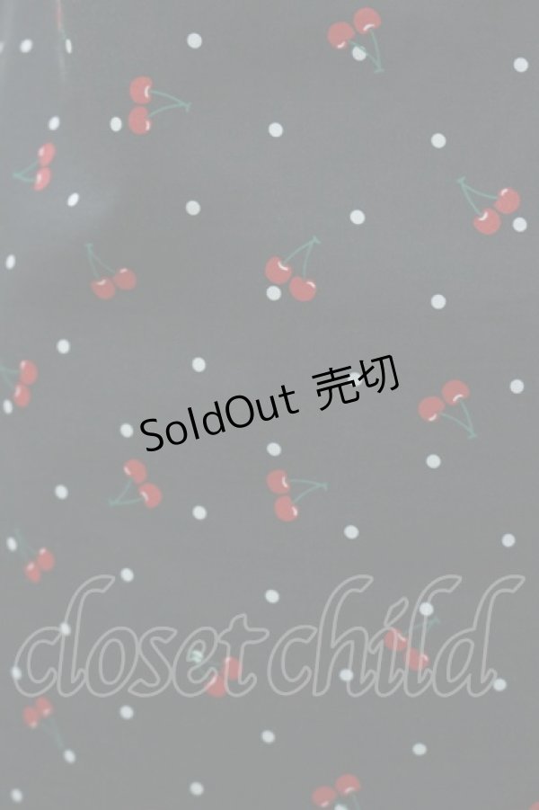 画像3: Candy Stripper / TINY CHERRY CAMISOLEワンピース  ブラック H-25-09-23-074-PU-OP-KB-ZH (3)