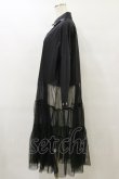 画像3: HELL CAT PUNKS / シャツ切替チュールワンピ F 黒 H-25-09-23-078-PU-OP-KB-ZH (3)