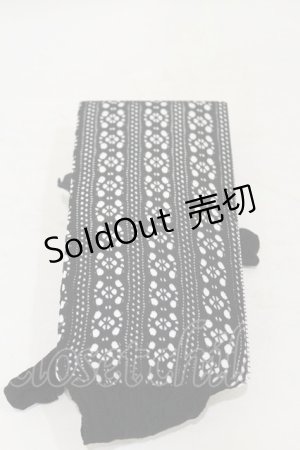 画像: MARBLE / レースタイツ  黒 H-25-09-23-012-GO-ZA-KB-ZH
