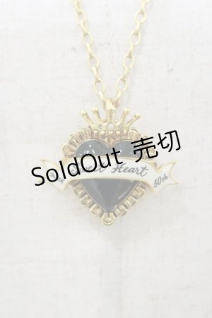 画像: MILK / Sweet Heartブローチネックレス  ブラック H-25-09-23-016-ML-AC-KB-ZH