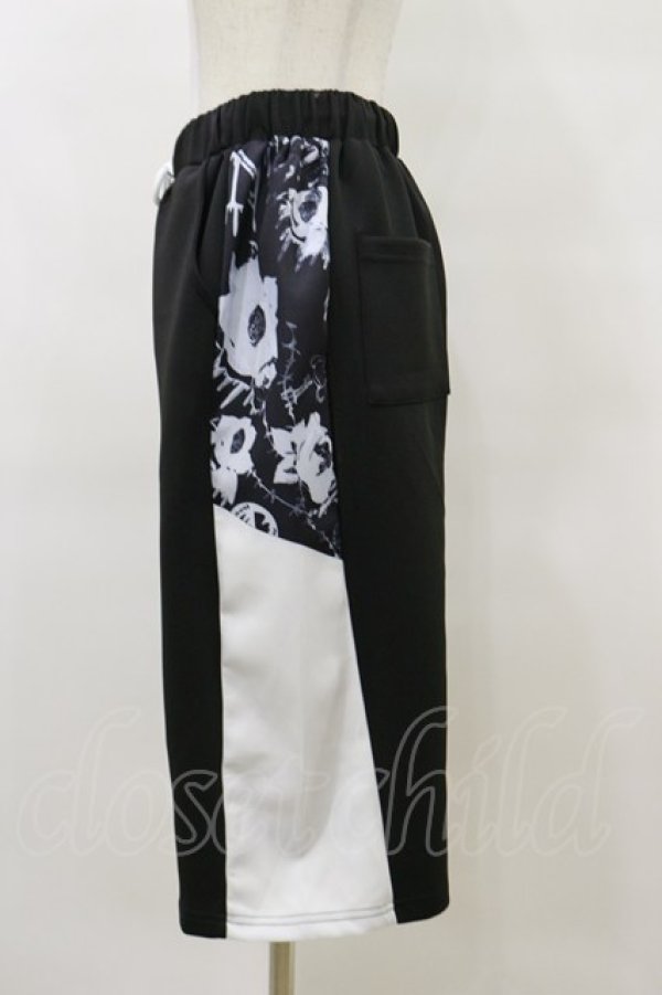 画像3: NieR Clothing / 切替ハーフパンツ  黒×白 H-25-09-23-047-PU-PA-KB-ZH (3)