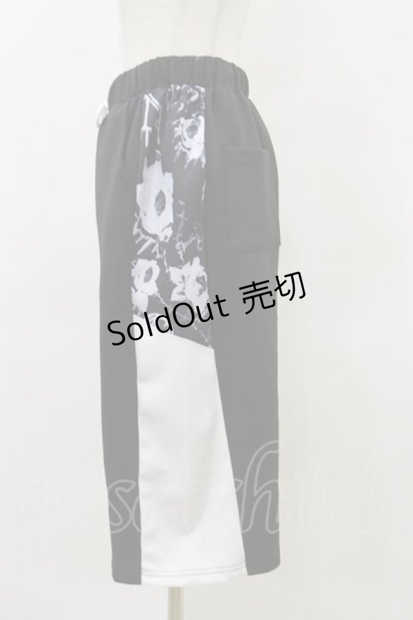 画像3: NieR CLOTHING / 切替ハーフパンツ  黒×白 H-25-09-23-047-PU-PA-KB-ZH (3)