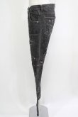 画像2: ALGONQUINS / ダメージペイントデニムパンツ  グレー H-25-09-24-030-AL-PA-KB-ZH (2)
