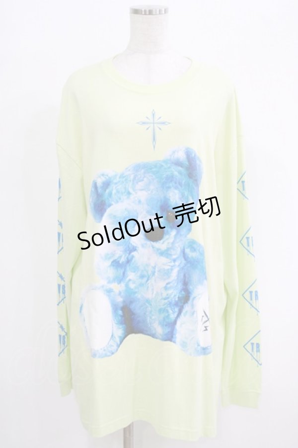 画像1: TRAVAS TOKYO / ロゴプリントクマロンT  ライトイエロー H-25-09-24-042-PU-TO-KB-ZH (1)