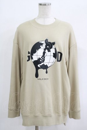 画像: MILKBOY / WORLD GODスウェット  サンド H-25-09-24-043-MB-TO-KB-ZH