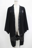 画像1: Qutie Frash / 羽織風カットソーカーデ  黒 H-25-09-24-044-QU-TO-KB-ZH (1)