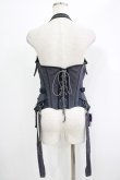 画像3: OZZ ANGELO / 薔薇刺繍コルセットビスチェ  グレー H-25-09-24-045-OO-TO-KB-ZH (3)
